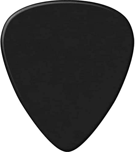 JIM DUNLOP Plektrum Genuine Celluloid Classic, 12 Stück, Schwarz, extra Stark