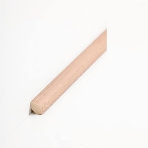 Südbrock | Viertelstableiste 14.39 | Buche | 14 x 14 x 2000 mm | Sockelleiste Massivholz | Fußbodenleiste | elegantes Design | 10 Meter