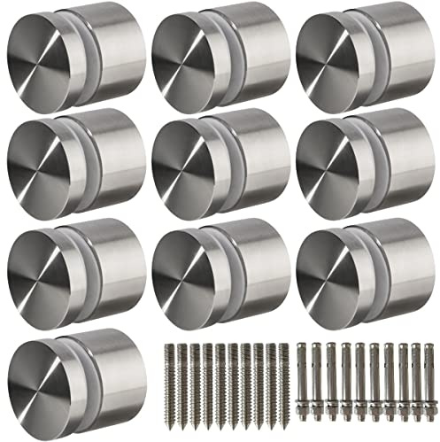 LukLoy SS316 Lot de 10 entretoises en verre robuste pour balustrade de balcon, escalier, balustrade
