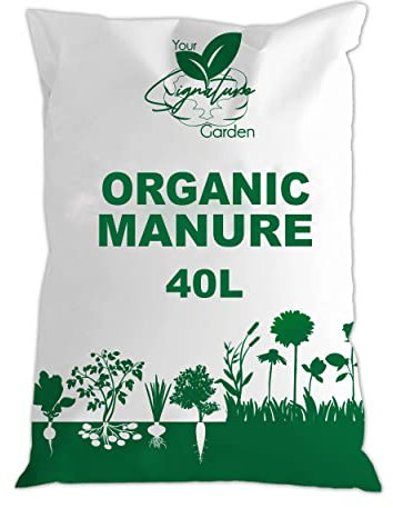 Laeto Your Signature Garden Organic Manure, High Fertile Natural Addition To Any Soil. Enriched With Added Nutrients To Improve Tired Soils. (Manure, 40 Litre)