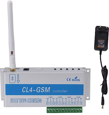 Interruttore di Controllo Remoto Apriporta GSM, Controller di Accesso per Telefono Cellulare CL4-GSM-N, Controllo Porta Interruttore relè SMS