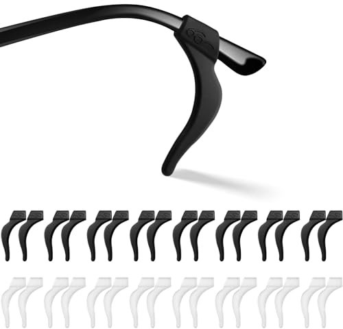 Qufiiry 16 Paar Brille Antirutsch, Universal-Ohrbügel-Haken, Brillenbügel Überzug Ohr, Gummi Rutschstopp Brillenhalter für Brillen, Sonnenbrillen, Lesebrille