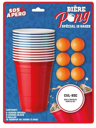 Jeu Bière Pong SOS Apéro - 12 Gages