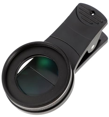 Angoily 37mm 15-faches Makroobjektiv aus Glas für Smartphone Kamera mit Hoher Bildklarheit und Einfache Installation Schwarzes Handykameraobjektiv für Nahaufnahmen Unterwegs