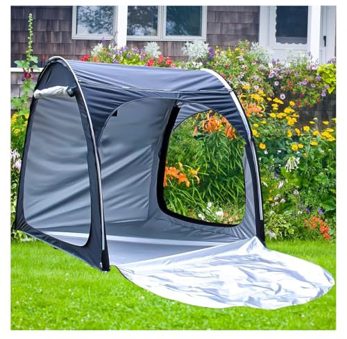 Outdoor-Fahrrad-Aufbewahrungszelt für 2/3/4/5 Fahrräder, geräumiger und langlebiger schwarzer Fahrradunterstand