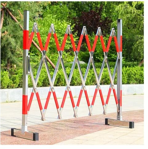 Industrielle erweiterbare Metall-Straßenhindernisse für Lager, Baustelle, Teleskop-Design, zusammenklappbar, 300 cm
