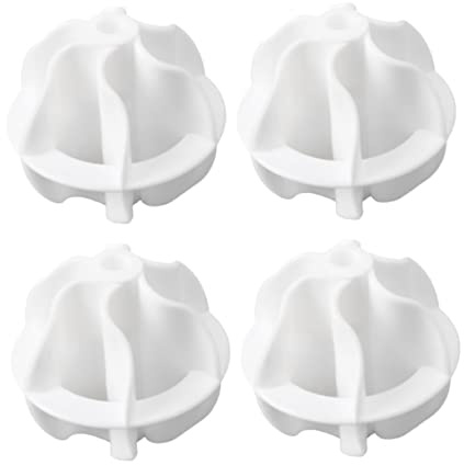Ipetboom 4pcs Reusable Laundry Balls Washer Ball for Washing Machine Supplies for Clothes Softening and Quick Drying in Tumble Dryer
