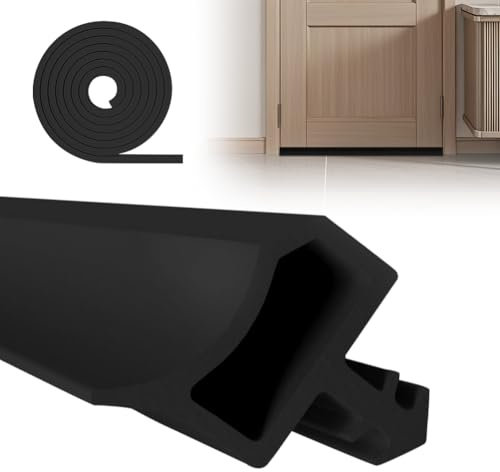 Junta de Goma para puertas e ventanas, 15M Burlete Puerta Entrada Perfil de estanqueidad tira de Sellado Burletes Aislante Acústico