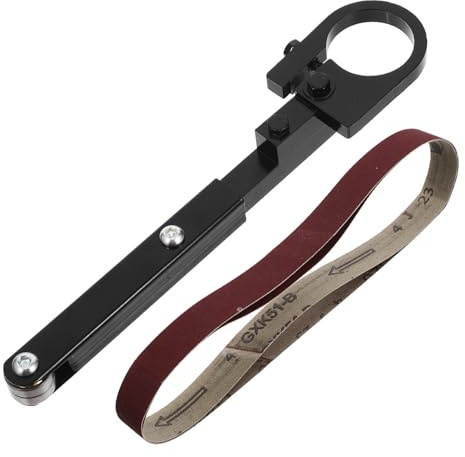 WOONEKY Kit Adattatore Levigatrice per Smerigliatrice Angolare con Supporto e Nastri Abrasivi Accessorio Versatile per Levigatura Precisione