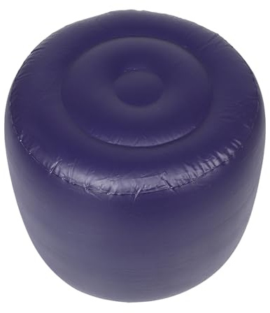 STOBAZA Cuscino Gonfiabile per Sedia Portatile da Esterno, Sgabello Pieghevole in Pvc Blu 45x38 Cm, Comodo Cuscino da Campeggio per Concerti, per Escursionismo e Viaggi