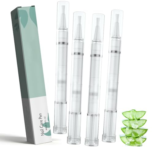 4 Stück Nail Care Pen, Nagelpilz Stift Original für Fingernägel & Fußnägel | Nail Care Pen Care Nagelpflegestift mit Teebaumöl, Aloe Vera & Vitamin E, Nagelwachstum fördern