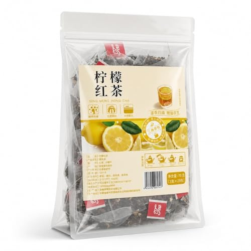 Bustine Triangolari Di Tè Nero Al Limone [confezione Da 3 G X 25] Di - Steeping Veloce, Birra Portatile(2pcs)
