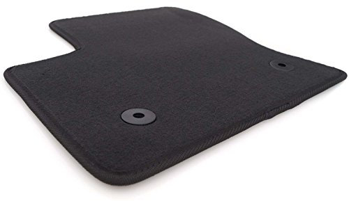 kh Teile Fußmatte/Velours Automatte Original Qualität Fahrermatte, schwarz