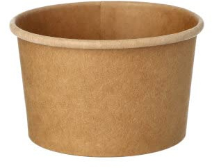 PAPSTAR 500 Suppenbecher, Pappe Pure rund 230 ml Ø 9,8 cm · 6 cm braun 100% Fair