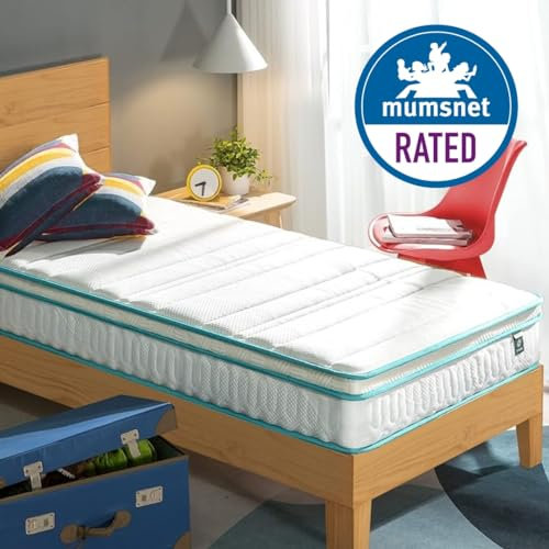 Zinus Matratze 90x200 cm - Härtegrad H3-H4 - Höhe 20 cm - Öko-Tex zertifiziert - Matratze aus Memoryschaum und Federn - Hybridmatratze - Komfortschaum