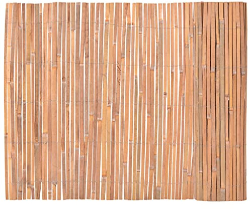 vidaXL Bambuszaun Sichtschutz Zaun Windschutz Zaunblende Sichtschutzzaun Sichtschutzmatte Bambusmatte Gartenzaun Terrasse Garten 100x600cm