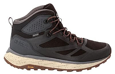 Jack Wolfskin Herren Terraventure Texapore Mid M, Phantom / Grey, 44 EU