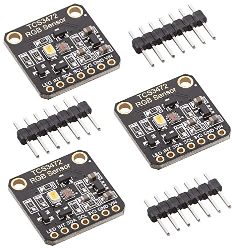 AZDelivery 3 x TCS34725 RGB Modul Low Power Blocking Infrarot Filter Farberkennung DIY-Kit Elektronische Leiterplatte Hochempfindliches Modul Kompatibel mit Arduino