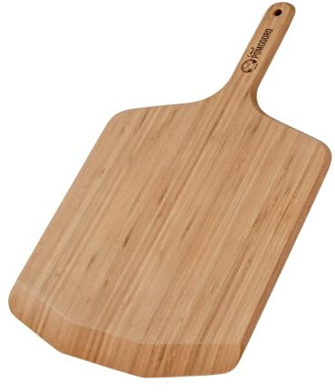 Chef Pomodoro Pizzaschieber – Pizzaschaufel – Pizzaheber aus Bambus – Pizzaschieber Holz – Pizzaschaufel Holz – Geeignet als Servierplatte oder Käseplatte (30,5 cm)