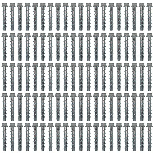 100x Remstaler BETONSCHRAUBE Sechskant mit angepresster Scheibe | Ø5 - Ø12 | ETA Zulassung | made in GERMANY | Schraubanker (8x100)