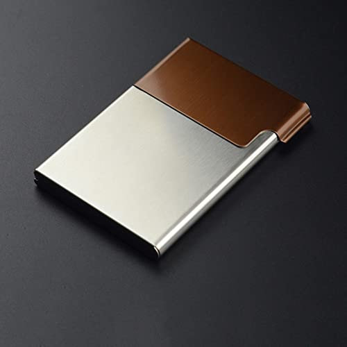 Visitenkarten Etui/Kartenetui Visitenkartenhalter Männer Damen Visitenkartenetui Visitenkarte Aufbewahrungsbox Enterprise Metall Edelstahl Tragbare Visitenkartenbox Visitenkartenständer ( Color : D )