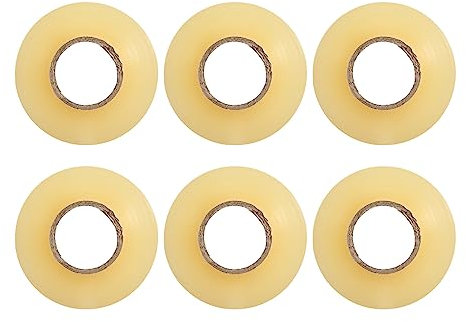 Torribaly 6er Eishockey Tape, Transparentes Hockey Tape, 2,4 cm x 28 m Griffband Selbstklebend Eishockey Schläger Tape, Schienbeinschoner Tape Hockeyschläger Grip Tape für Golf/Tennis/Badminton