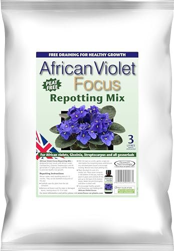 Growth Technology Ltd MDAVF3 Peat-Free African Violet Repotting Mix 3L, for African Violets, Gloxinia, Sreptocarpus and all Gesneriads