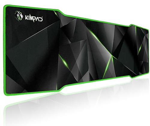 Kimpad Special Geometry Series - XXL Gaming Mauspad - Leistung und Stil - 900 x 300 x 4 mm - Innovatives Design für Extreme Präzision - Robuste grüne Kanten - Wasserdicht garantiert