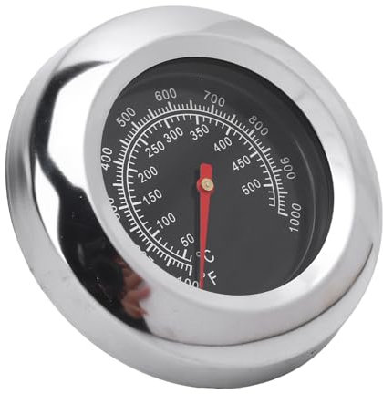 BBQ Temperature Thermometer, 76mm Dial Meat Thermometer with M10 Screw Thread, Kitchen Cooking Thermometer for Beef, Poultry, Veal and Lamb