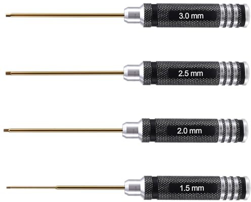 Juqoyue Set di Cacciaviti A Brugola per Modellismo Navale, Aereo e Auto - Kit di Attrezzi A Brugola per Modellismo Navale per Elicotteri, Aerei, Auto e Barche.