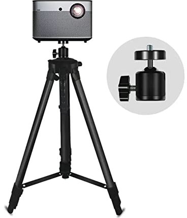 SaryEdge Projector Mount Floor Projector Tripod Telescopic Universal Projector Bracket with Tray Folding Desktop Projector Punch Free Aluminum Alloy Universal Projector Stand Projec(A