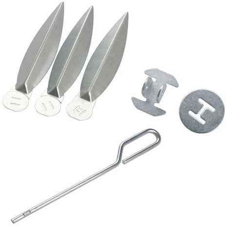 GAOHOU One-Touch-Reinigungssystem-Kit für Weber 55,9 cm Kugelgrills Eisen Aschefänger Dämpfer #7444 7403 Ersatzzubehör