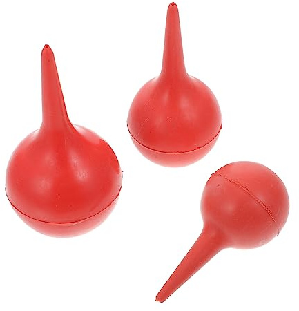 VALICLUD 3 Stück-pack Ohrspritzenball aus Gummi mit Sicherer Saugfunktion und Komfortablem Griff zur Sanften Ohrspülung und Reinigung