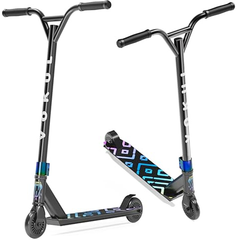 VOKUL Complete Pro Stunt Scooter for Kids, Boys Girls, Teens High Performance Trick Scooter for Skatepark Street – for Ages 6 and Up