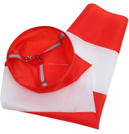 GANAZONO Outdoor Windsock Flag Garden Decor Red White Oxford Hanging Weather Vane Multi-purpose Windsock for Meteorology Agriculture Outdoor Use