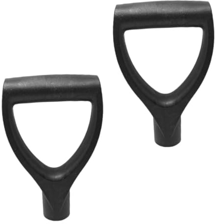 Gatuida Manici in Plastica per Pala da Giardino 2 Pezzi, Impugnature di Ricambio Leggere in Pvc per Attrezzi da Scavo e Rastrellamento, Facili da Montare e Resistenti per Uso Ripetuto