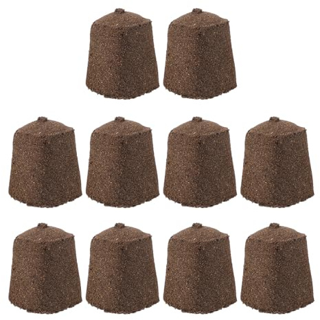 SHOWERORO Bloques de Suelo Comprimido para Jardinería 10 Piezas 30X30X40 MM Tierra Nutritiva para Plántulas Cultivo sin Suelo para Flores Verduras y Frutas en Macetas y Jardín