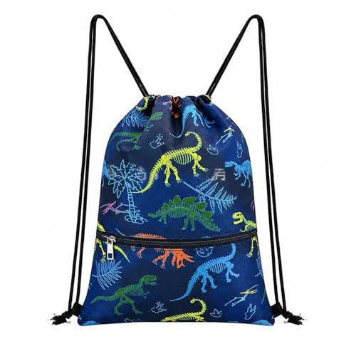 Shyllin Mochila Piscina Niño Impermeable Con Bolsillo Cremallera Para Deporte, Playa Y Colegio, Bolsa Piscina Ligera Para Niña Y Niño Dinosaurios