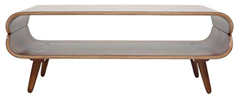 Miliboo Table Basse rectangulaire Vintage Bois foncé Noyer L118 cm TAKLA