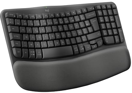 Logitech Ergo Series - Tastiera - Wireless - 2,4 Ghz, Bluetooth le