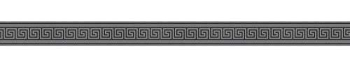 Tapetenbordüre selbstklebend Schwarz Grau 895943 | selbstklebende Wandbordüre griechischer Schlüssel 8959-43 | Borten für die Wand online kaufen!