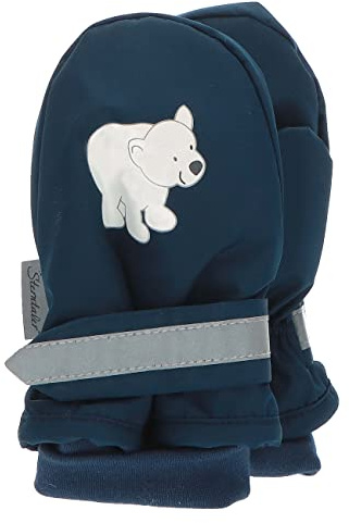 Sterntaler Unisex Kinder Fäustlinge mit Daumen Eisbär Fäustlinge
