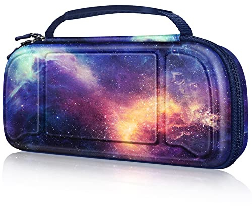 FINTIE Carry Case for Hori Nintendo Switch Split Pad Pro Controller - [Shockproof] Hard Shell Protective Cover Travel Bag with 30 Game Card Slots & Inner Pocket
