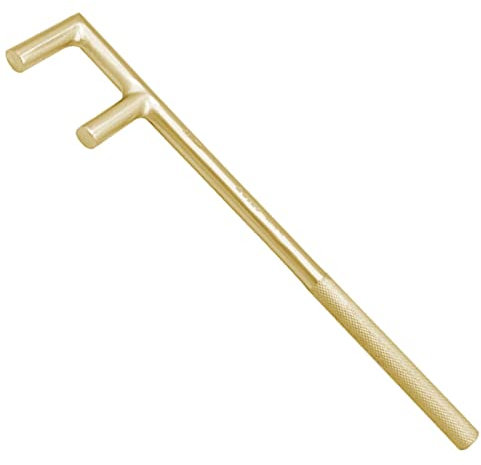 WEDO Clé à molette de type F avec poignée en relief, anti-explosion, aluminium bronze, norme BAM/FM/DIN 50 x 400 mm, longueur 16