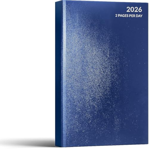 MantraRaj 2023 A4 volle Seiten pro Tag Klassischer Terminplaner Terminkalender Jahresplaner Büro Hardcover Schreibtisch Tagebuch Kalender Organizer für Business, Büro, Organisation, Termine (blau)