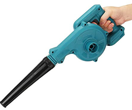 Cordless Leaf Blower for Makita 18v Battery, 2-in-1 Lightweight Electric Garden Leaf Blowers and Vacuums for Lawn Care Leaf Blowing, Car, Corner Dust Clearing (Batteries not included) (Blue)