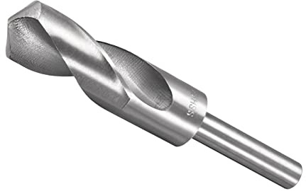 CoCud Verringert Schaft Spiralbohrer 25mm Schnitt Kante 1/2 Schaft Schnellstahl 4241 Poliert Drehung Bohreinsätze - (Anwendungen: für Aluminum Kupfer Holz Plastik)