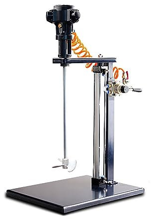 BDJSN Luftmischer, Zementmischer, Tisch-Stand-Luftmischer, 5 Gallonen/60 L Manuell Anhebbarer Farbmischer, Robust Und Langlebig, Tintenmischer Zum Mischen Von Futter, Gips, Farbe, Zement, Mörtel