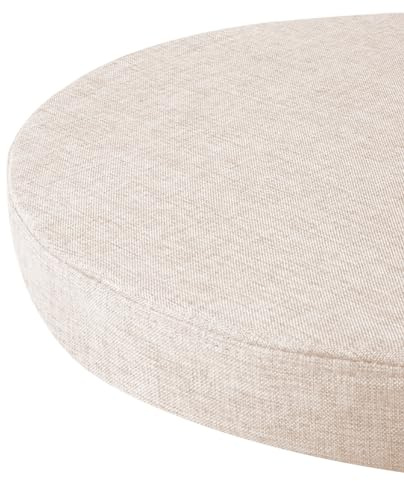 Rr tianshi Dickes Stuhlkissen, rutschfeste Gartenstuhl-Sitzkissen, dicke, runde Stuhlkissen, Sitzmatte für Büro, Zuhause, Barhocker, 35 x 35 x 5 cm, Weiß