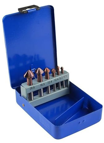 6er Set HSS Kobalt ferrcan Senker für Stahl und Edelstahl, Gusseisen, Aluminium und Kunststoffe